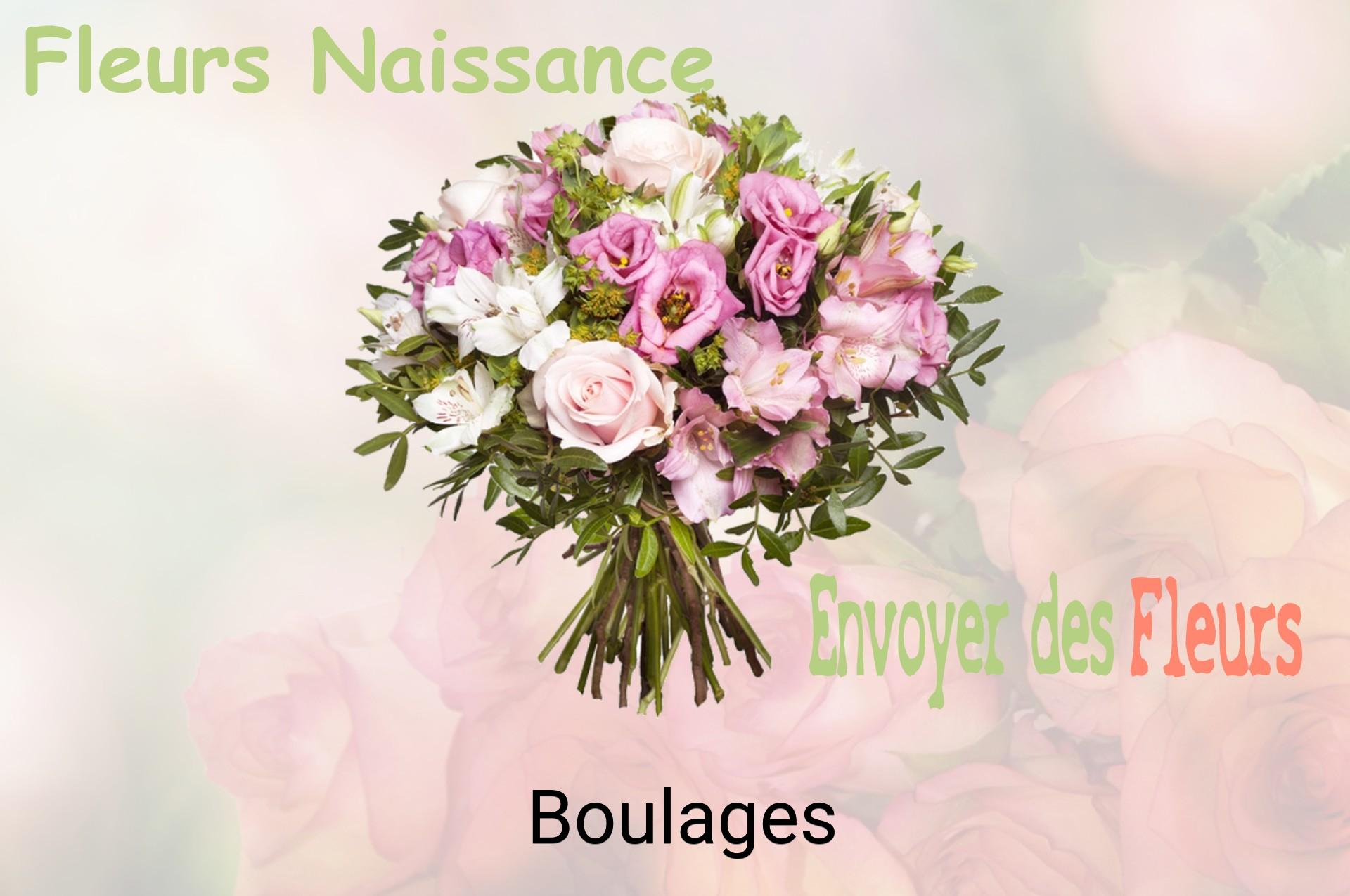Bouquet de fleurs de naissance livré à Boulages