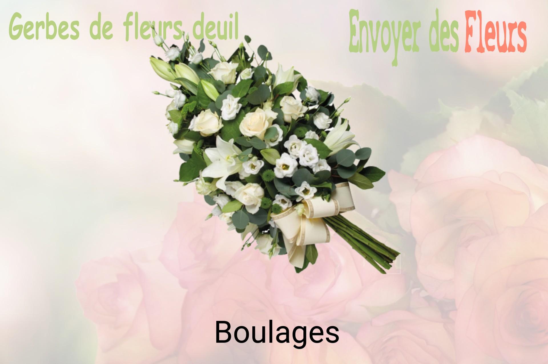 Gerbe de fleurs de deuil livrée à Boulages